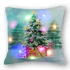 Pillow Case Christmas Xmas Gold Pillcase Tree Dekoracja drzewa Świętego Claus Dekoracje okładki dla domu Snowman Noel Navidad