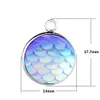 Charms Diy Jewelry Stainless Steel 12Mm Mermaid Scale Pendant For Necklace Earrings Fish Beauty Charm Making Supplies Drop D Dhgarden Dhhv3