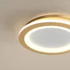 Ceiling Lights Modern Led Light Square Round Bedroom Living Room Lamp Lighting Gold Black AC85-260V Lamparas De Techo Luminaria