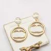 20 Style 18k Gold Plated Charm Design Classics Letters Stud Dangle Earrings Designer för kvinnor Rhinestone Wedding Party Gifts smycken Tillbehör