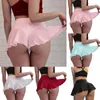 Frauen Shorts Frauen Sexy Erotische Dessous Gym Tennis Rock Hohe Taille Tanz Rüschen Pantskirt Anti-geleert Kurze Hosen Mädchen tanga