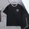 Camisetas casuais masculinas carta tripulação pescoço impressão prue algodão manga curta solta verão novas camisetas elegantes