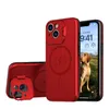 İPhone 12 Pro MAX MAGNET'ler için Telefon Kılıfları Mag Güvenli Kablosuz Şarj Cihazı Montajı Kapak Şok geçirmez Kickstand Modaya Kabuk Stand Kamera Koruması