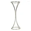 Vases 10pcs)Gold Metal Flower Vase Gold Stand Centerpieces For Table Wedding Geometric Tall Backdrop Stands