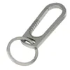 Hohe Qualität 1. M6717 Titan-Schnellverschluss-Schlüsselanhänger-Clip mit 1 Schlüsselring, robuster kleiner Karabiner-Schlüsselanhänger-Clip für Männer und Frauen (grau).