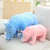 豪華な人形406080cm Rhinoceros Jungelskog Plush Toys Stifted Animal Skogシミュレーション豪華なRhinoceros Dollsギフト子供PO Props 230511