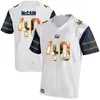 Le maglie personalizzate della California personalizzano gli uomini del college bianco blu dorato us flag fashion formato adulto maglia da football americano indossata