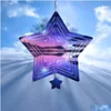 Sublimation Blanks Blank Wind Spinners Alluminum Large Star Shape Spinning Hanging Patio Yard Décoration pour bricolage des deux côtés Printabl Dh5Oq