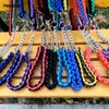 Dog Collars Leashes Nylon Braided Leads Dog Leash Rope And Collar For Dog Traction Rope Thick Pet Training Running Walking Dog Leashes Supplies 230512