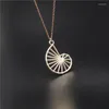 Pendentif Colliers 4 Couleurs Theodorus Spiral - Math Jewelry Geometry Charm