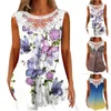 Women's T Shirts Tunic For Women Loose Shirt Fit Comfy Fashion Flowy Sleeveless Round Fitted Scoop Athletic Graphic Tops