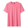 T-shirt da uomo 2023 Summer Ice Silk T-shirt manica corta da uomo ad asciugatura rapida Casual Thin Male Running Tee Simple Mens Tops