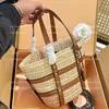 Handtasche Frauen Designer die Tragetaschen Stroh Umhängetaschen Dame Große Kapazität Busket Handtasche Casual Sommer Strandtaschen Weben Raffia Luxus gewebte Tasche Einkaufsgeldbörsen