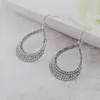 Boucles d'Oreilles Pendantes Perle Charme Strass Alliage de Zinc Dames Bâtons Bijoux Goutte Blanc Goutte