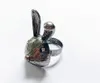 Mode-sieraden Retro Rabbit Finger Ring Verstelbare Bunny Ring