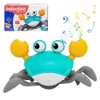 Electric/RC Animals Interactive Crab Toy For Babies Creative Crawling Crab Escape Electronic Toys Animal Pet Runaway Musical Toys Presents Drop 230512