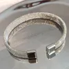 Bangle Mens Stainless Steel Bracelet Simple C-Shaped Mesh Elastic Opening Bracelets Quality Titanium Jewelry Accessories