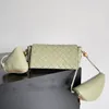 Pochette en cuir tissé trois-en-un 2023 nouvelle mode décontracté sac à bandoulière sac à bandoulière pour femmes