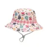 Berets Summer Cap Hat Hat Baby Boys Fisherman's Suncreen Ochrona kobiet wiadra damska duże z bananami