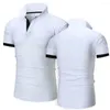 Polos pour hommes été hommes mode Polo hommes décontracté col rabattu à manches courtes Slim Fit hommes hauts grande taille 8XL