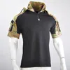 Running Jerseys Men Summer Outdoor Camo Frog Shirt Breattable Waterproof Tactical Hooded Climbing Hunting Sports Training Uniform1