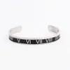 Chain High Quality Jewelry Bracelet 316L Stainless Steel Colorful Roman Numberal Cuff Bangle Men Gift 230511