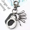 Keychains MINHIN Multiple Robot Pendant Leather Key Chains For Women Men Vintage Charms Car Rings Keychain Accessories