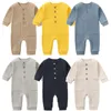 Pyjamas 100% bomulls sömnkläder baby romper sovare född sleepsuit pojke footies flicka enstycken 0-12 månader pyjamas vår sommar hösten 230511