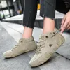 Boots Casual Women Ankle Trend 2023 I Ladies High Top Sneakers Leather Woman Shoes Plus Size Footwear