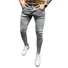 Hommes Jeans Hommes Maigre Lavé Nice Super Hommes Non Déchiré Stretch Denim Pantalon Taille Élastique Grande Taille Long Pantalon