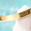 Tiffanyjewelry Armband Kette Luxusdesigner Schmuck Gold Armband für Frauen lieben Stempelstecher Buchstab