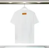Camisetas clásicas para hombre Camisetas de verano para mujer Camisetas de diseñador Ropa de lujo Moda de ocio transpirable impresa Tops ropa de alta calidad Negro Blanco