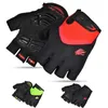 Sporthandskar Firelion Half Finger Cycling Gloves Sport Mountain Bike Gloves Padded Breattable Off Road Gloves MTB Mittens P230512