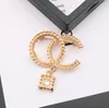 20style Luxury Designer High Quality 18K Gold Plated Brooches for Mens Womens Fashion Brand Letter Sweater Suit Collar Pin Brooche Clothing Jewelry Accessories