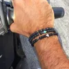 Bracelets porte-bonheur hommes bijoux cadeaux perles de pierre de lave Bransoletka Pulseras Mujer Moda 2023 Bileklik pour les femmes