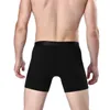 Underbyxor högkvalitativ lång benboxare shorts trosor män sport bomull elastisk underkläder stor storlek män sexiga boxarehorts cueca
