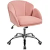 Nowoczesne aksamitne krzesło biurkowe do biura domowego, różowe meble komputerowe krzesło komputerowe różowe biurko krzesła biurowe