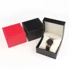 Boîtes de montres mode haute qualité huile noire cire cuir organisateur boîte emballage étui Collection exposition Hall affichage stockage