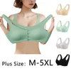 Bras plus -storlek ammande BRAS Maternity Nursing Bra Feeding Nursing Underwear Clothes For Pregnant Women Seamless Ice Silk BH P230512