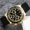 ROOLJ PANDA DESIGNER MANS WATCH Steel Allials Subdials 40 مم الحركة الميكانيكية التلقائية الياقوت الزجاجية الزجاجية الزجاج