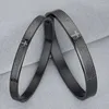 Bangle 2023 Arrive Christian Bible Cross Pulsera in acciaio inossidabile blu nero per accessori per gioielli di coppia