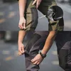 Pantalons pour hommes Hommes Pantalon cargo tactique militaire Armée Vert Pantalon de combat Multi Poches Gris Uniforme Paintball Airsoft Automne Travail Vêtements 230512