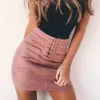 Skirts dames verband asymmetrische kant -up gesneden voorkant sexy hoge taille mini korte rok