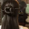 Pinzas para el cabello, accesorios de ébano Morkopela, palillos de madera, colgante de campana, horquilla Vintage, pinza para el pelo, banquete de boda nupcial