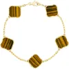 Smyckesdesigners halsband för kvinnor trendigt mode turklöver halsband 10 motiv armband och örhängen set Chain party rostfritt stål smycken 753422447