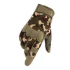 Sporthandskar Herrkvinnor utomhus Sport Fitness Finger Full Bike Cycling Glove Army Tactical Camouflage Military Fight Protect Mitten N31 P230512