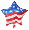 Dekoracyjne tablice American Independence Stars and Stripes laminowane balony amerykańskie Dekoracja Dekoracja Balloon Dopasowanie balonu na P230512