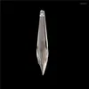 Chandelier Crystal 200pcs/lote 76mm U-Drop Icicle Prism para pendores pendurados pendentes