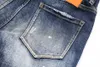 DSQ Slim Blue Men's Jeans Cool Guy Jeans Hole Classic Hip Hop Rock Moto Casual Design Distressed Denim DSQ2 Jeans 389