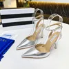 Сандалии Aquazzura, лучшие дизайнерские туфли на высоком каблуке, женские туфли на каблуке, вечерние свадебные модельные туфли, сексуальные сандалии на каблуке с ремешком на спине, размеры 35-42